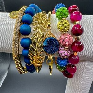 Kinsley Armelle Bracelet Stack Never Worn